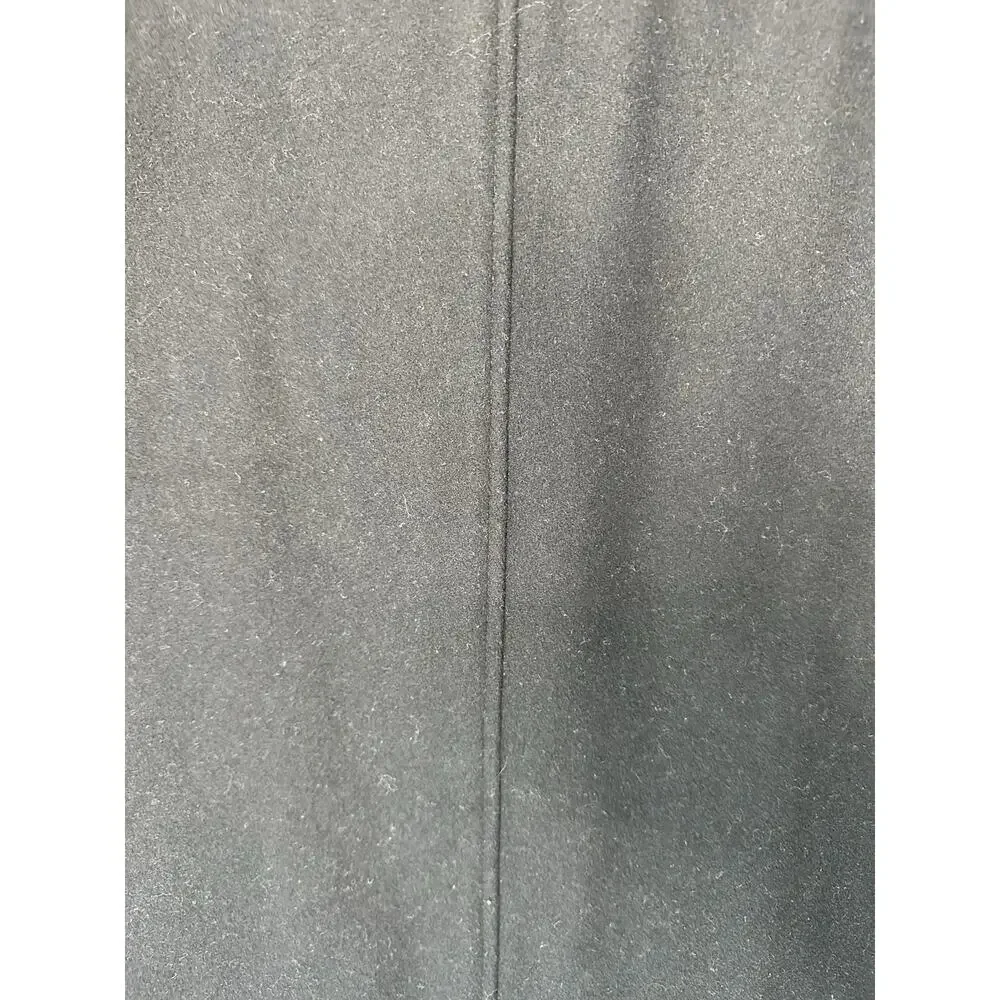 J.Crew Men's Black Wool Thinsulate Work University Overcoat Trench Coat Size‎ XL